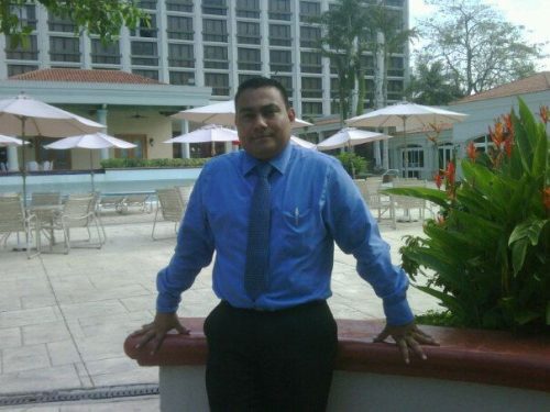 rene in blue